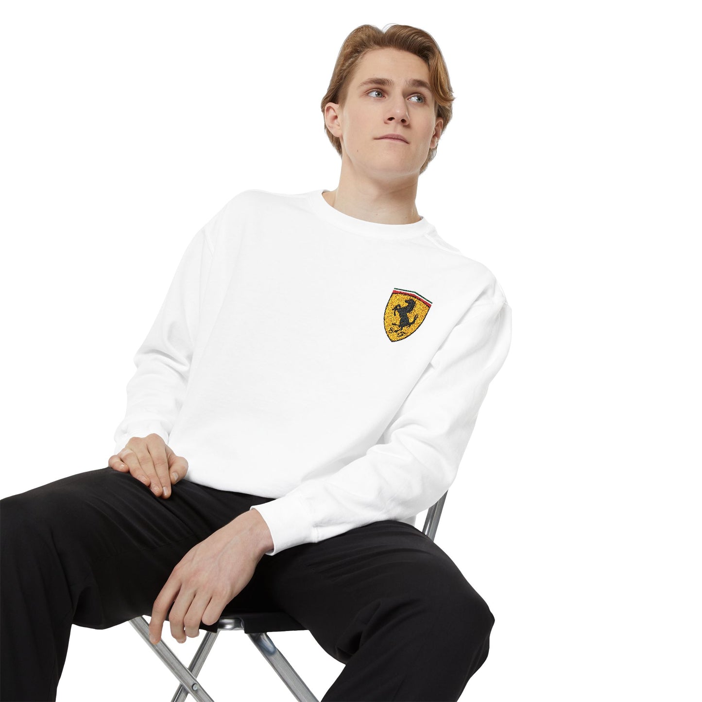 Ferrari Embroidered Logo Sweatshirt